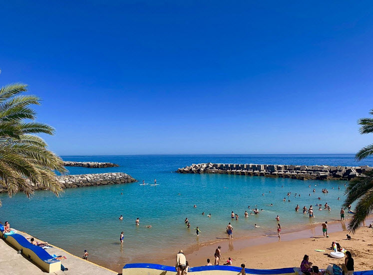 Praia da Calheta Beach, Calheta, Portugal, Portugal